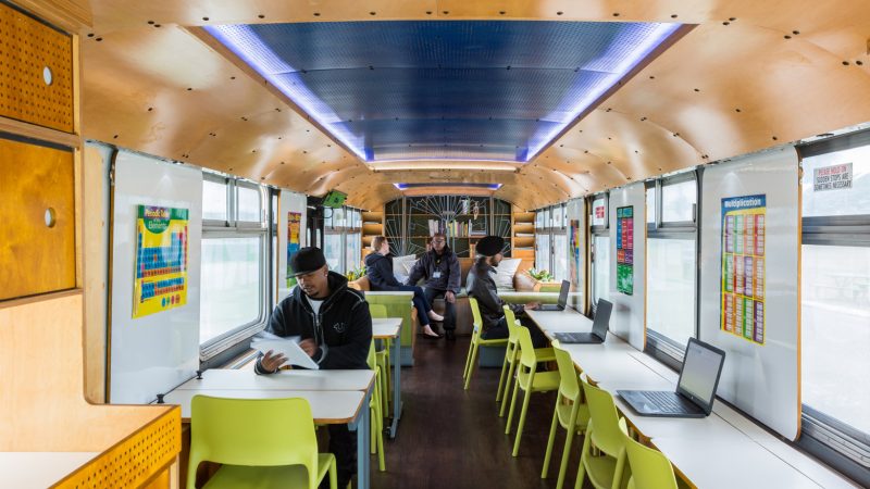 DJDS redesigned a San Francisco MUNI Bus into a mobile classroom