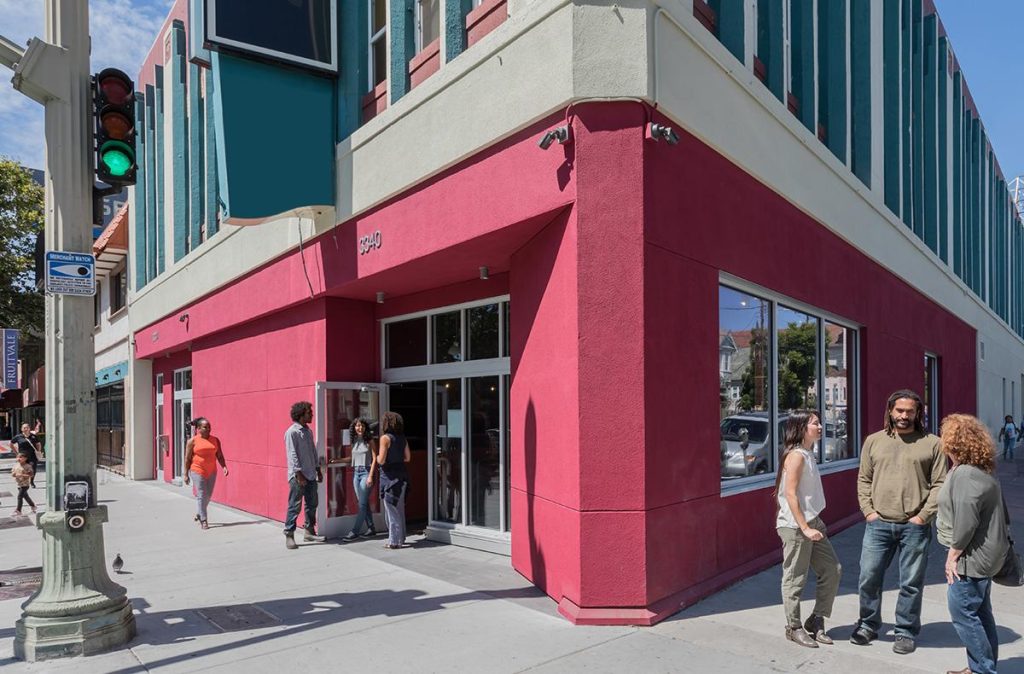 The front entrance of Restore Oakland, located in the heart of Fruitvale at 1419 34th Ave. Oakland, CA.